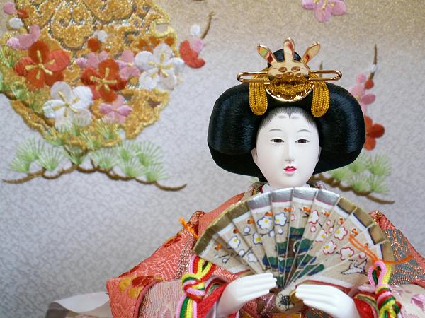 高さを抑えた雛人形コンパクト三段飾り