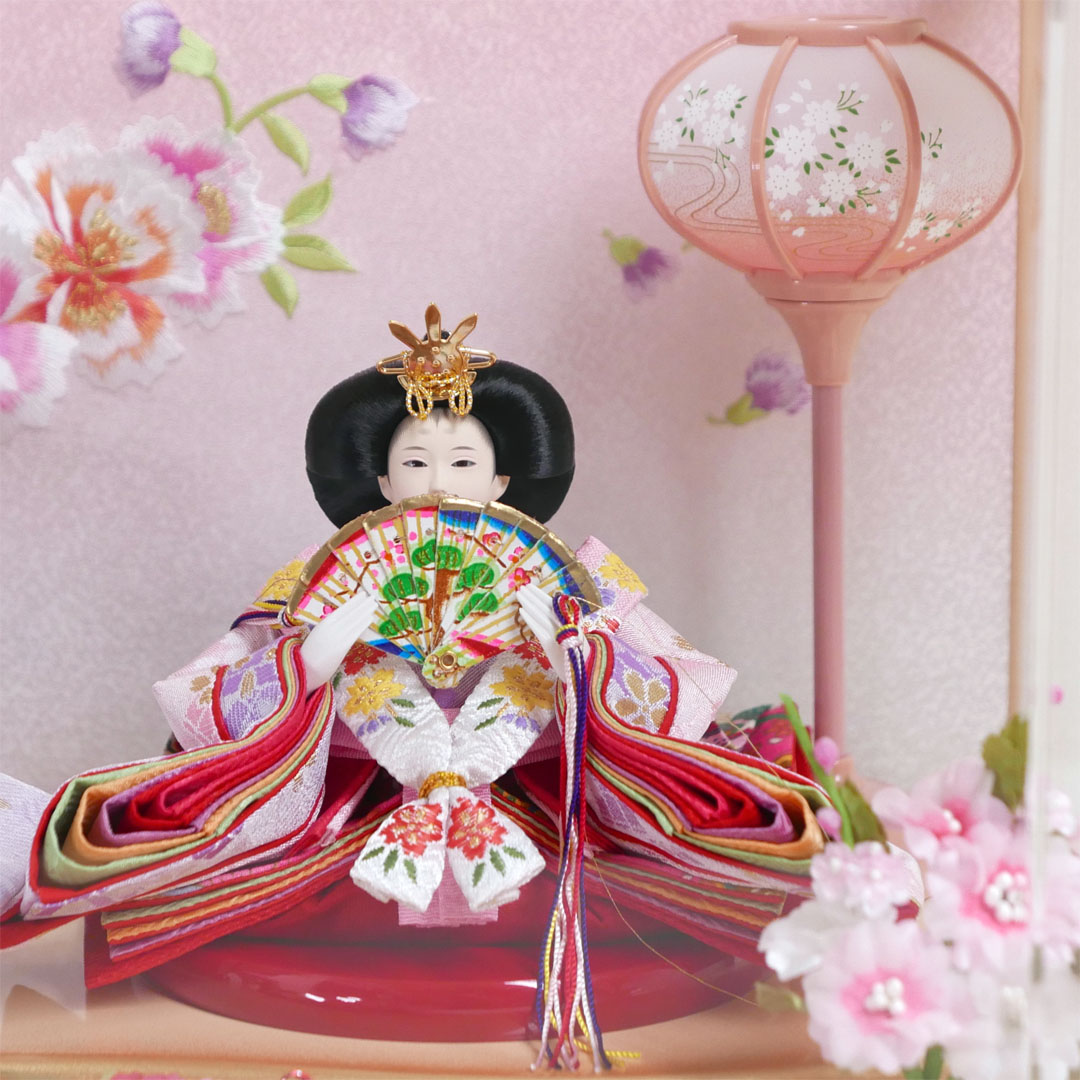 ベージュゴールド芥子親王ケース飾り