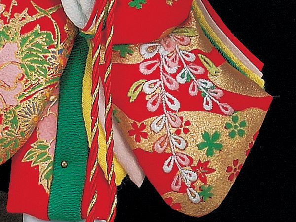 花13号藤娘振袖羽子板ケース飾り ～広島市の人形問屋十二段屋