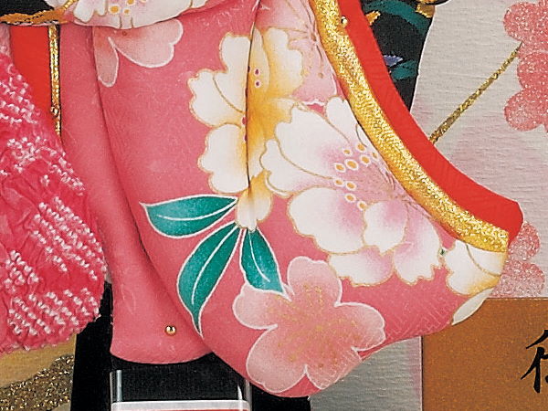 優雅15号振袖羽子板ケース飾りのお袖
