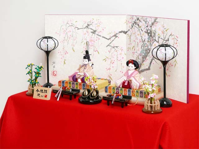 縫 今様雛 木目込み正絹立涌桜