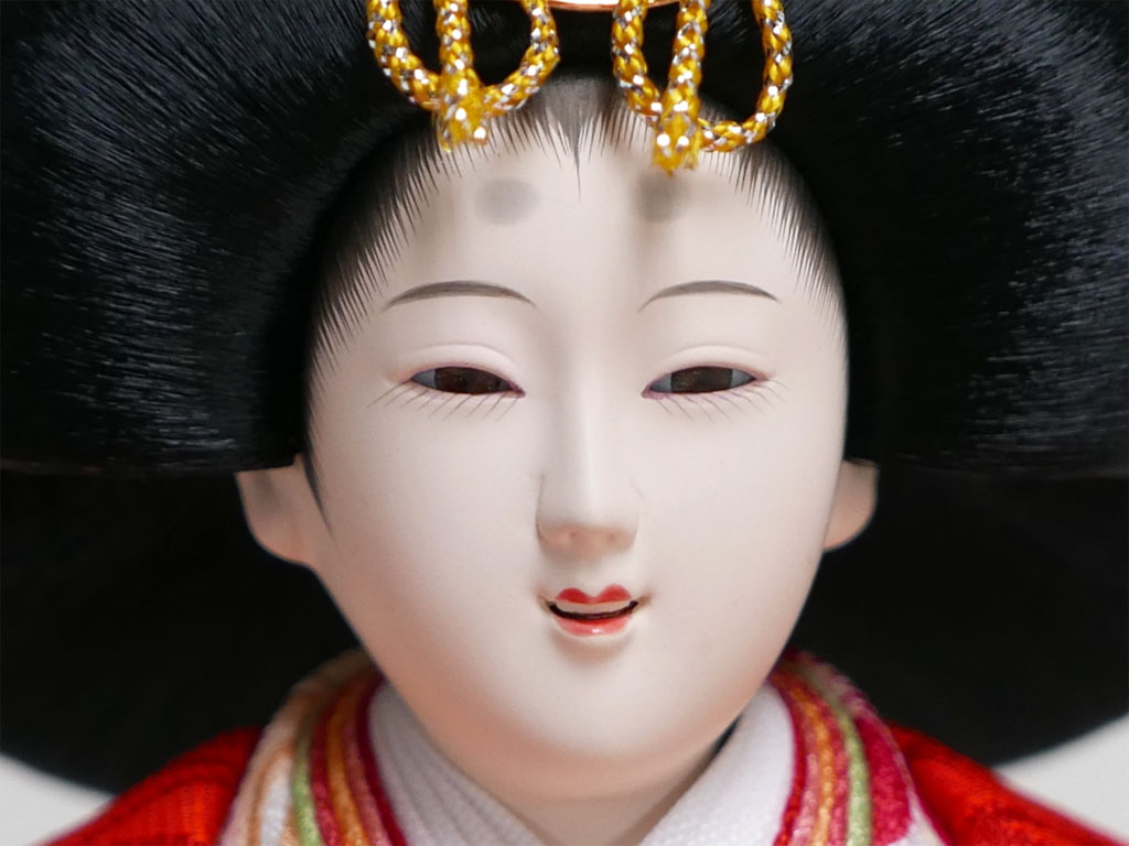 桜柄友禅衣装雛人形
