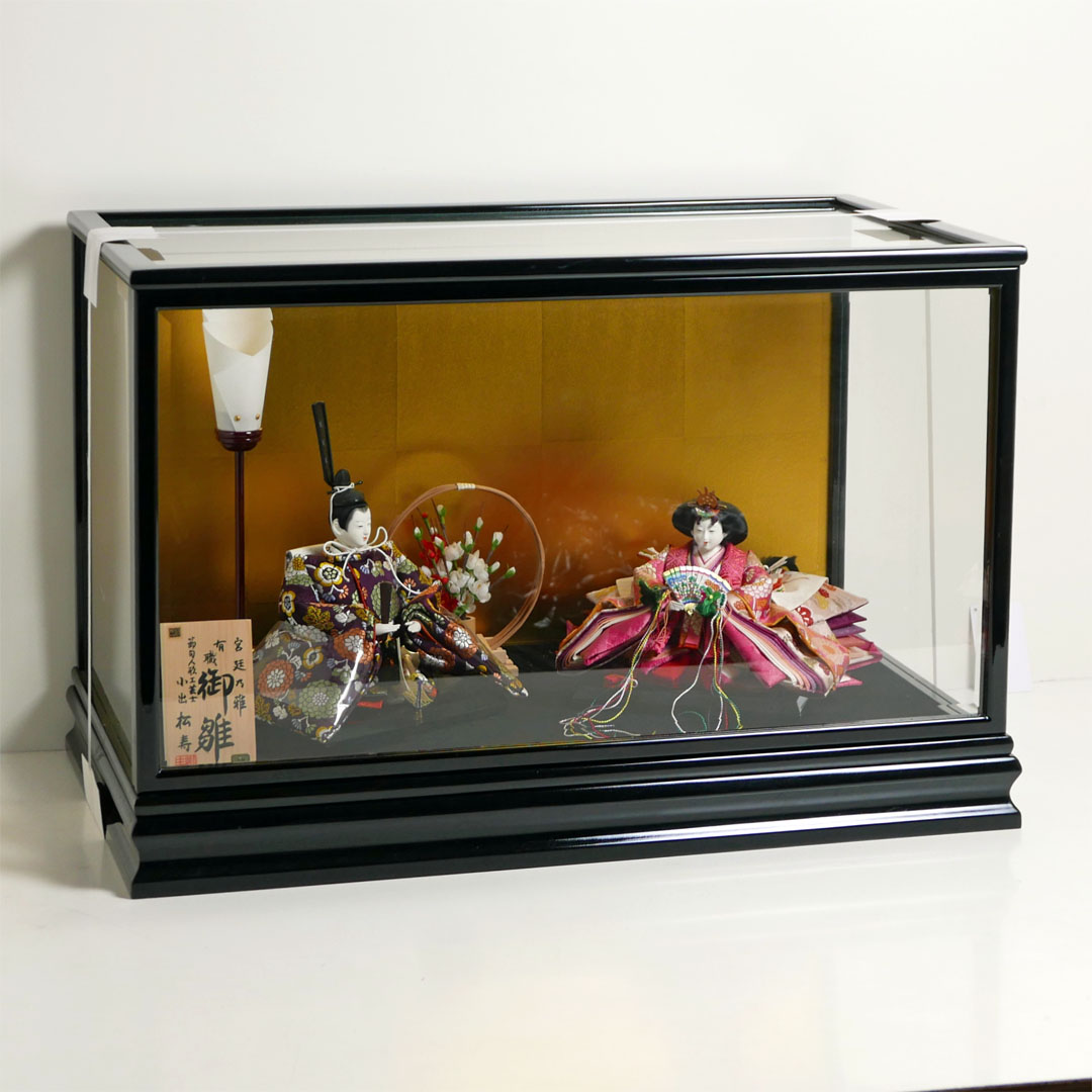 【激安特価在庫処分】小出松寿作 頭 藤澤瑞馨 華紋正絹衣装雛人形ケース飾り