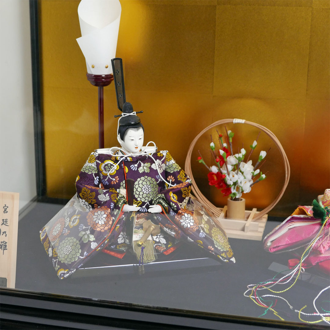 【激安特価在庫処分】小出松寿作 頭 藤澤瑞馨 華紋正絹衣装雛人形ケース飾り