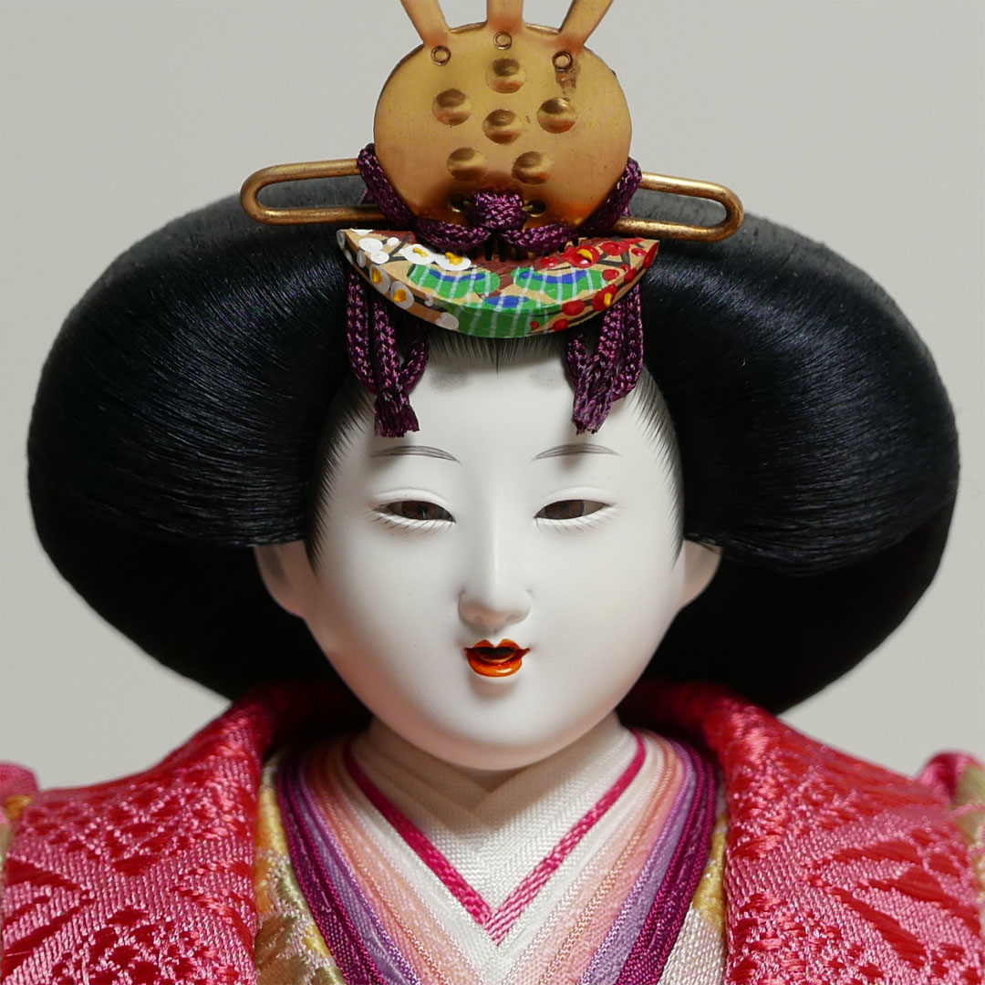 【激安特価在庫処分】小出松寿作 頭 藤澤瑞馨 華紋正絹衣装雛人形ケース飾り