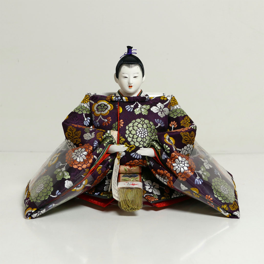 【激安特価在庫処分】小出松寿作 頭 藤澤瑞馨 華紋正絹衣装雛人形ケース飾り