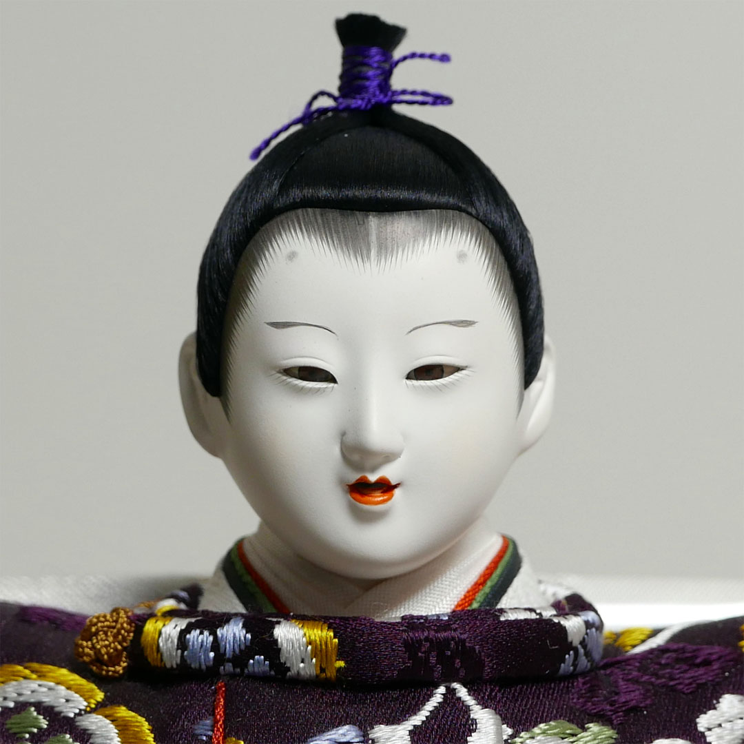 【激安特価在庫処分】小出松寿作 頭 藤澤瑞馨 華紋正絹衣装雛人形ケース飾り