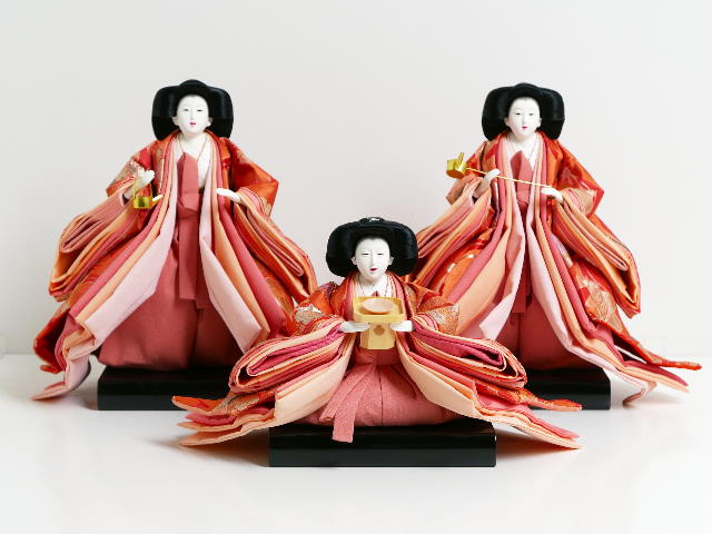 激安特価在庫処分】三人官女 ～広島市の人形問屋十二段屋