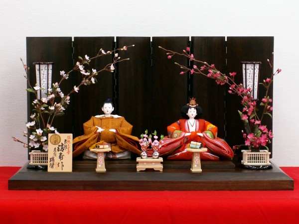 小西清甫の極上ランク京九番を80cm間口の親王飾りにしました!もちろんお顔は藤澤瑞馨のお顔です