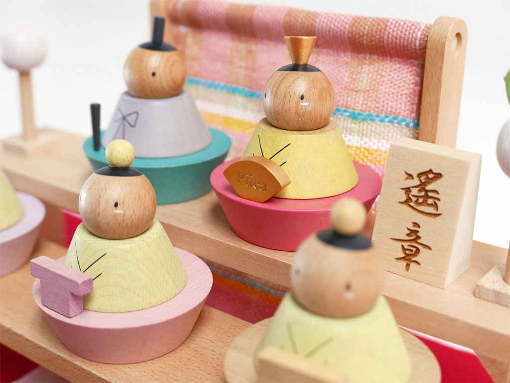 積み木のひな人形(プーカのひなにんぎょうBASIC)が安い ～広島市の人形問屋十二段屋