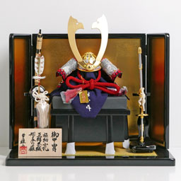 甲子之景福8号金屏風兜飾り 雄山作