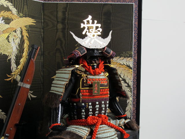 直江兼続公愛染明王前立て色々威具足鳳凰火縄銃飾り
