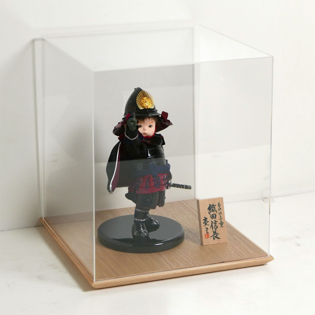 一番星織田信長 もののふ童 アクリル5面ケース飾り 人形工房壹三作