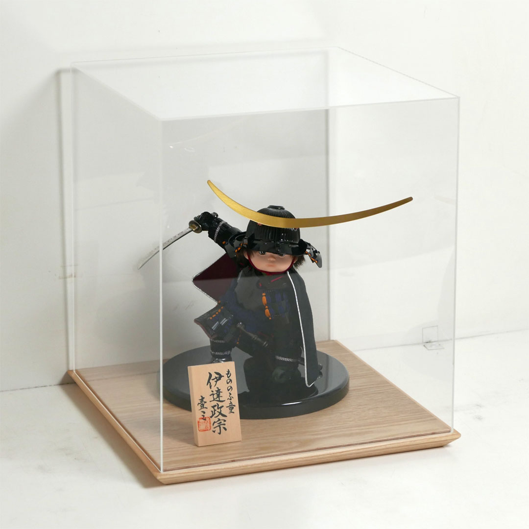 英雄見参 伊達政宗 もののふ童 アクリル5面ケース飾り 人形工房壹三作