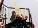 クワガタムシを連想させる強そうな阿古陀形筋鉢兜10号手書き名前誕生日入り五月人形