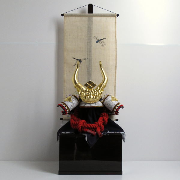 武田信玄諏訪法性兜蜻蛉収納飾り(着用可)