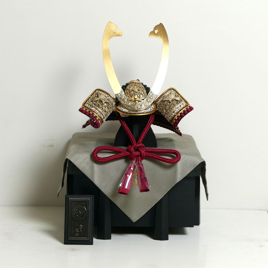 無双雀 1/5 奉納兜 黒小札紅梅威