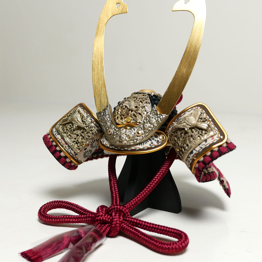 無双雀 1/5 奉納兜 黒小札紅梅威