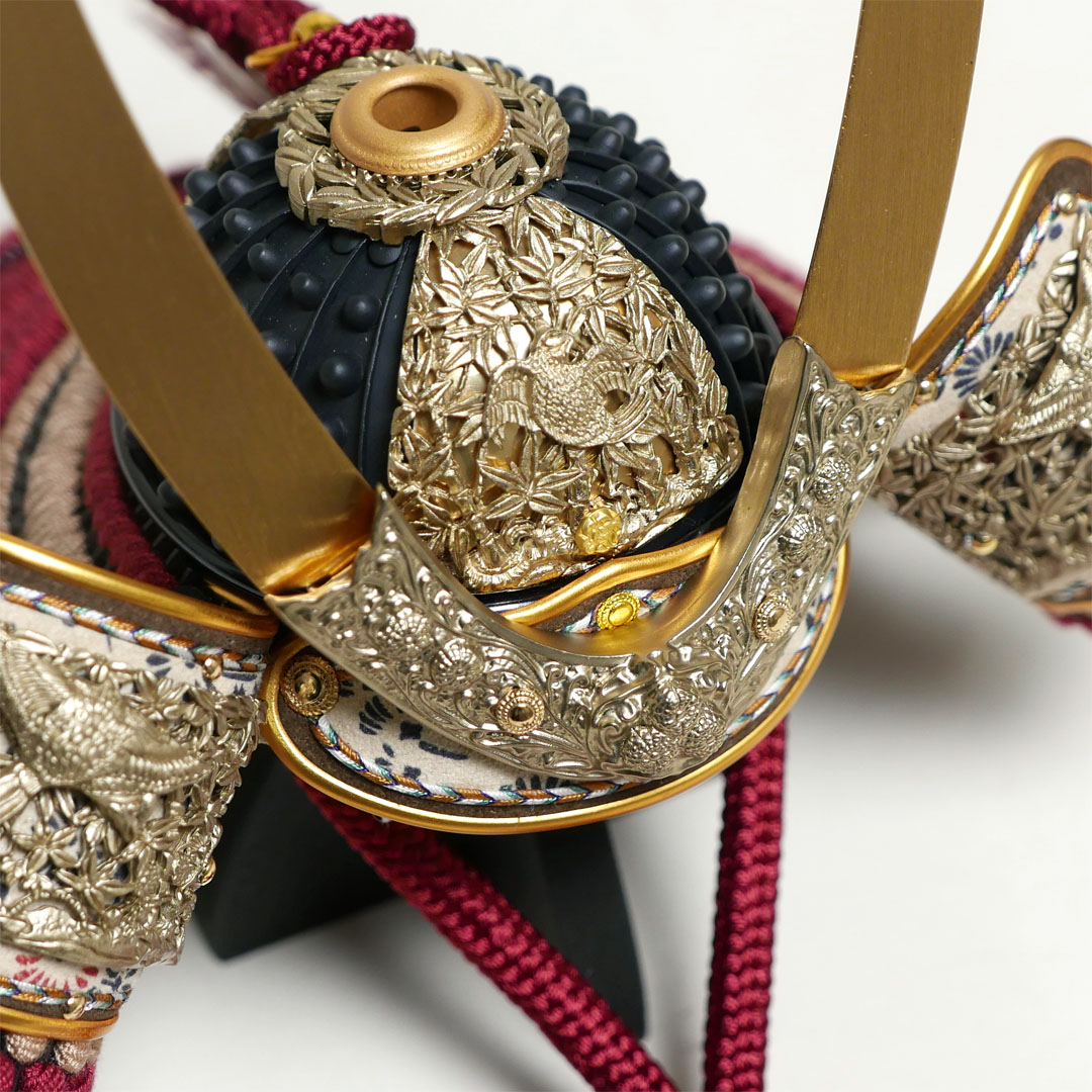 無双雀 1/5 奉納兜 黒小札紅梅威