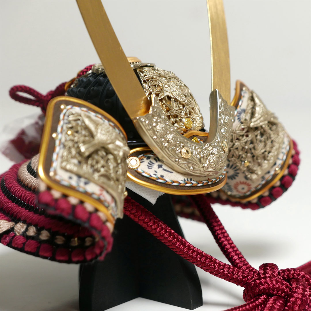 無双雀 1/5 奉納兜 黒小札紅梅威