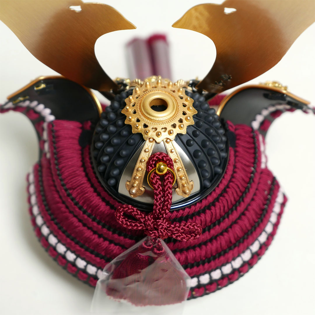 超絶技巧金物 天賦の兜 7号 夢牡丹 黒小札紅梅糸威