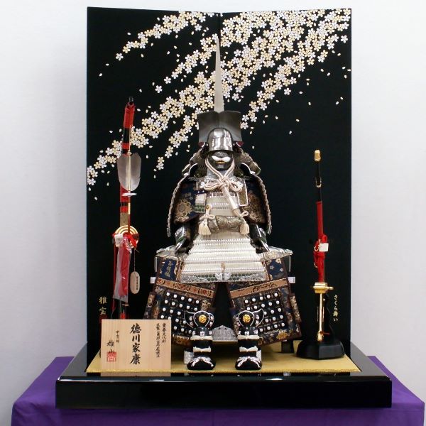 徳川家康一之谷大釘後ろ立て大鎧10号金銀桜の五月人形