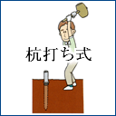 杭打ち式鯉のぼりポール挿絵