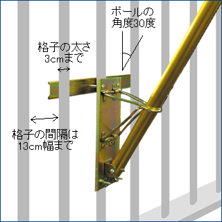 ロイヤルセット用格子タイプ取付金具