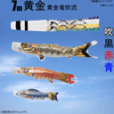7m黄金鯉黄金龍吹流し6点セット