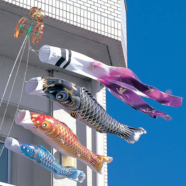 鯉のぼりベランダ格子用金具セットが安い ～広島市の人形問屋十二段屋