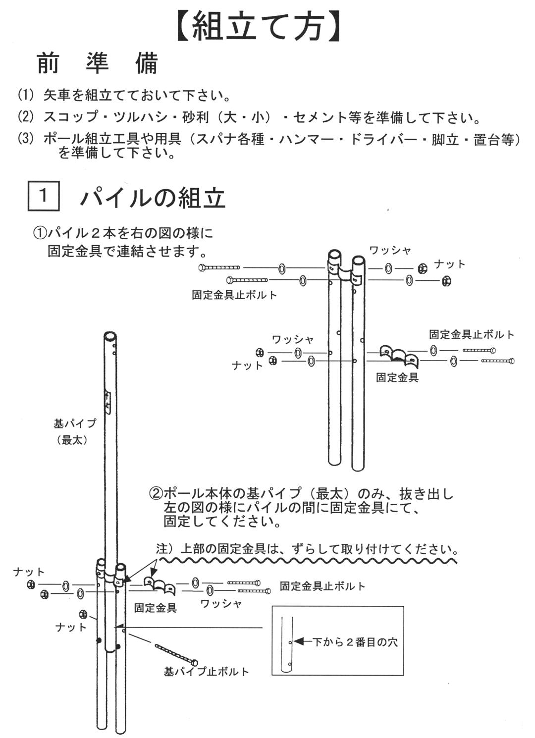 コンパクトスーパーポール取り扱い説明書