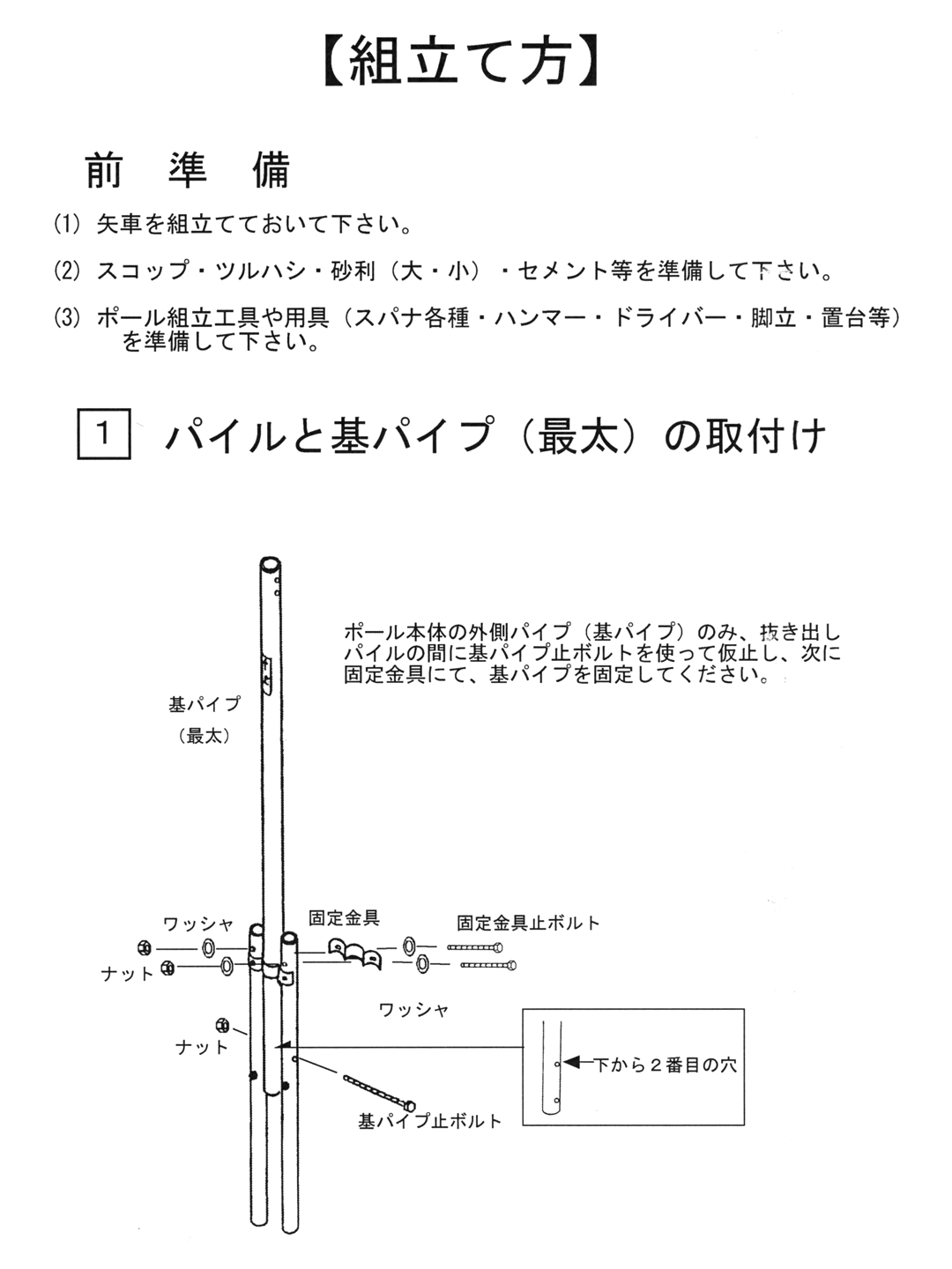 ハイパワーポール取り扱い説明書