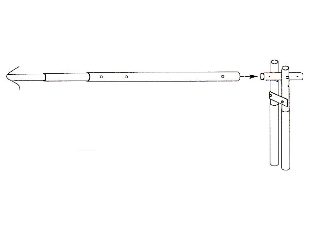 埋め込み式武者幟説明