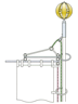 スチール製掲揚装置