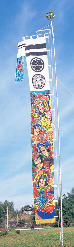 金箔押 武者絵幟 加藤清正五人絵が安い 東旭幟~広島市の人形問屋十二段屋
