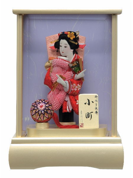 しぼり金彩6号羽子板ケース飾り