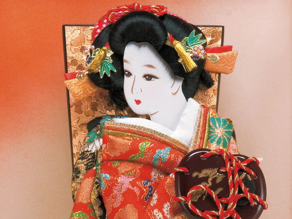 桃山13号浅妻羽子板ケース飾りお顔アップ
