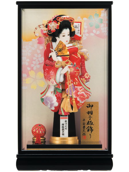あきしの13号羽子板ケース飾り