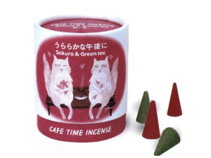 可憐なさくらの香りと涼やかな緑茶の香りのアソート、カフェタイムインセンス(CAFE TIME INCENSE)インセンス　うららかな午後に